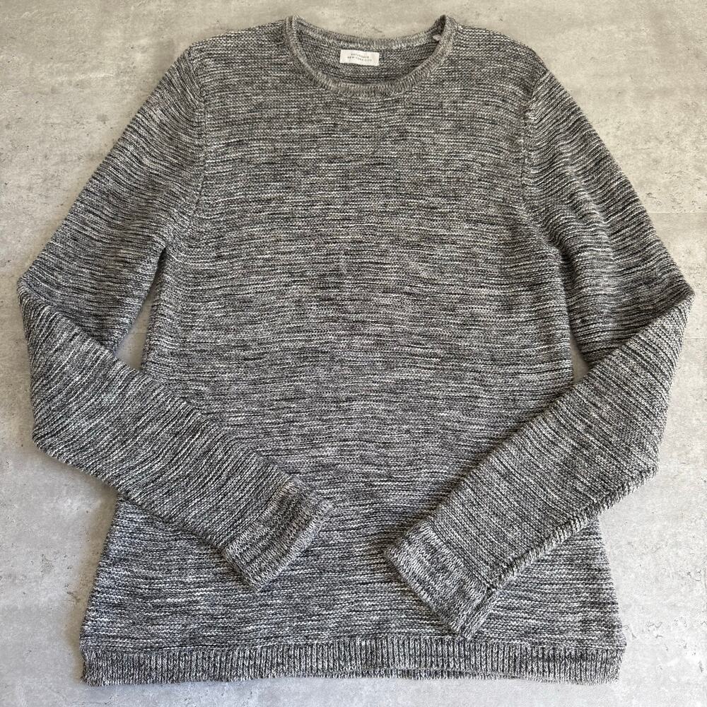 Saturday‎ New York City Women's Gray Marled Crew Neck Knit Sweater size Medium